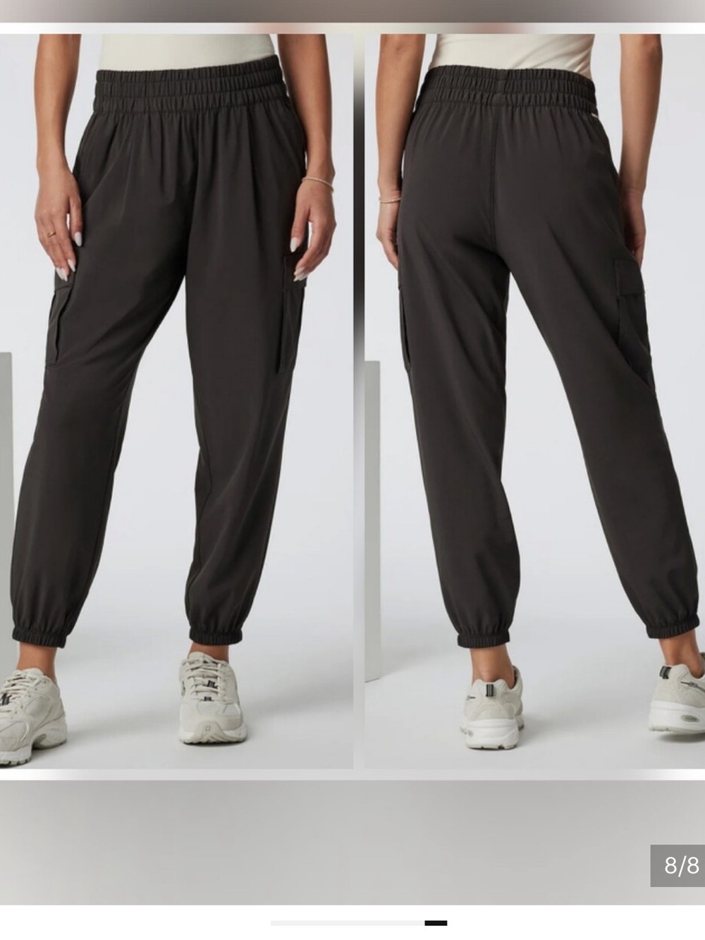 Vuori Villa Cargo Jogger Black Pants Size Small